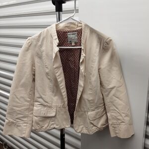 Old Navy Women's Cream Blazer Size Medium